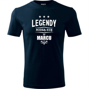 męska koszulka - legendy rodzą się w marcu