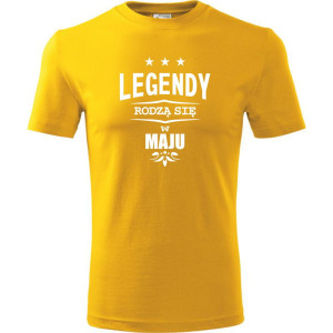 męska koszulka - legendy rodzą się w maju