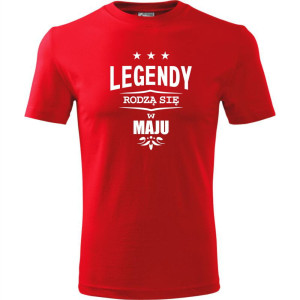 męska koszulka - legendy rodzą się w maju