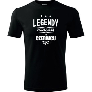 męska koszulka - legendy rodzą się w czerwcu