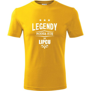 męska koszulka - legendy rodzą się w lipcu