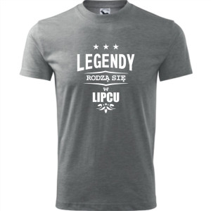 męska koszulka - legendy rodzą się w lipcu
