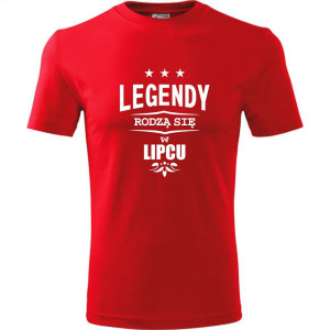 męska koszulka - legendy rodzą się w lipcu