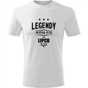 męska koszulka - legendy rodzą się w lipcu