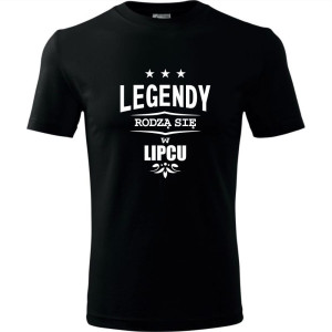 męska koszulka - legendy rodzą się w lipcu