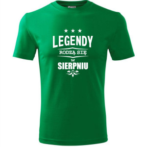 męska koszulka - legendy rodzą się w sierpniu