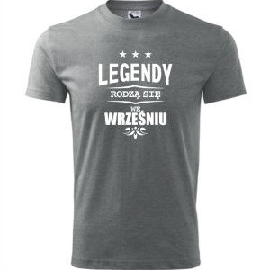 męska koszulka - legendy rodzą się we wrześniu