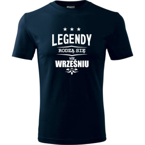 męska koszulka - legendy rodzą się we wrześniu