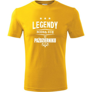 męska koszulka - legendy rodzą się w październiku