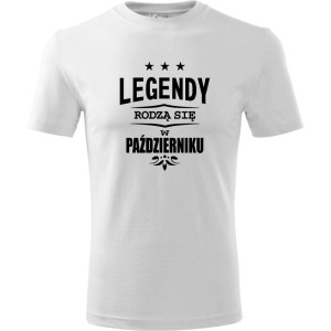 męska koszulka - legendy rodzą się w październiku