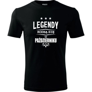 męska koszulka - legendy rodzą się w październiku