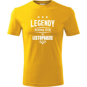 męska koszulka - legendy rodzą się w listopadzie