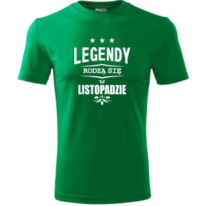 męska koszulka - legendy rodzą się w listopadzie