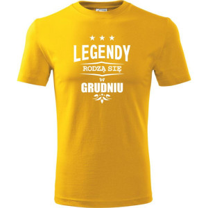 męska koszulka - legendy rodzą się w grudniu