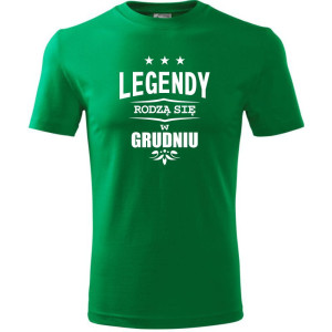 męska koszulka - legendy rodzą się w grudniu