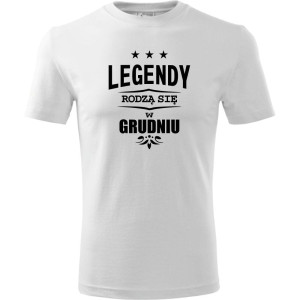 męska koszulka - legendy rodzą się w grudniu