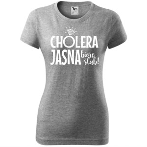 damska koszulka - cholera jasna biorę ślub
