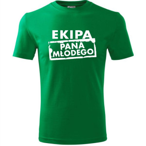 męska koszulka - ekipa pana młodego - t-shirt wieczór kawalerski