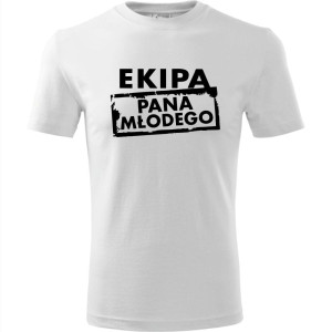 męska koszulka - ekipa pana młodego - t-shirt wieczór kawalerski
