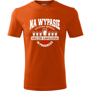 męska koszulka - na wypasie, ostatnia impreza, wieczór kawalerski in progress