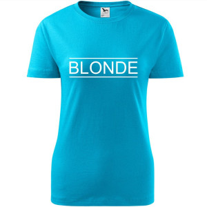 damska koszulka - blonde