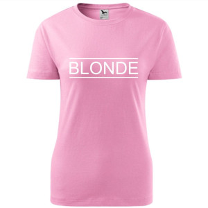 damska koszulka - blonde