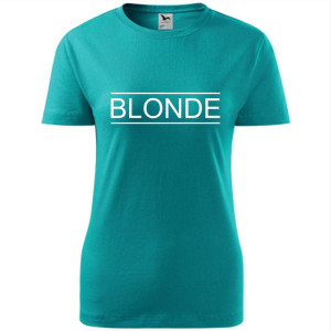 damska koszulka - blonde