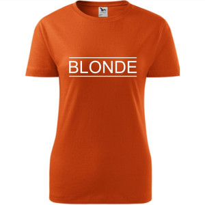 damska koszulka - blonde