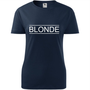 damska koszulka - blonde