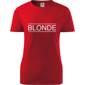 damska koszulka - blonde