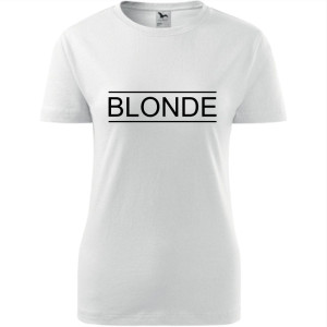 damska koszulka - blonde