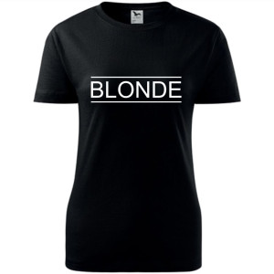 damska koszulka - blonde