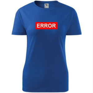 damska koszulka - error