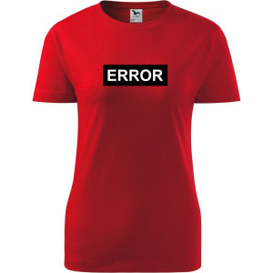 damska koszulka - error