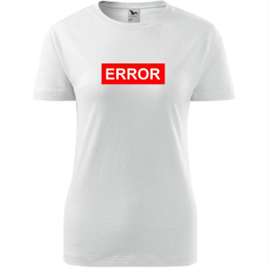 damska koszulka - error