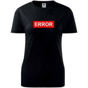 damska koszulka - error