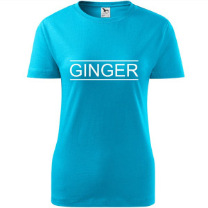 damska koszulka - ginger