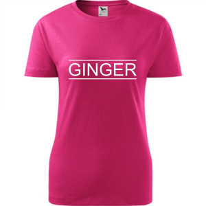 damska koszulka - ginger