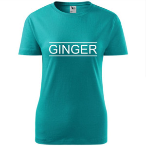 damska koszulka - ginger