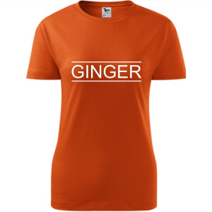 damska koszulka - ginger