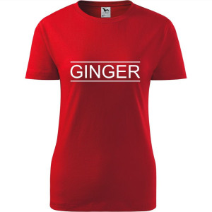 damska koszulka - ginger