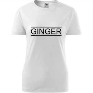 damska koszulka - ginger