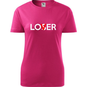 damska koszulka - lover/loser