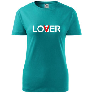 damska koszulka - lover/loser