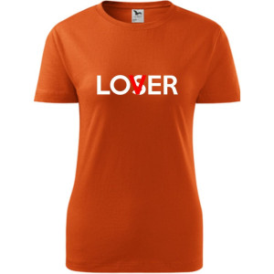 damska koszulka - lover/loser