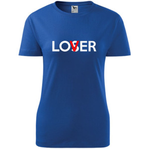 damska koszulka - lover/loser