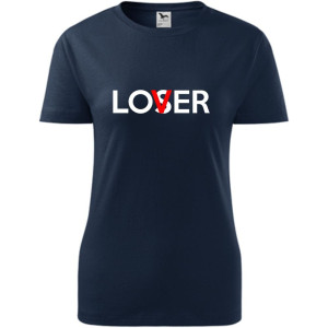 damska koszulka - lover/loser