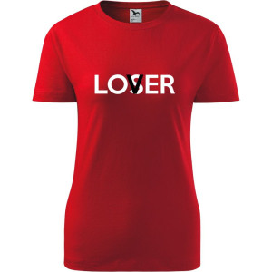 damska koszulka - lover/loser