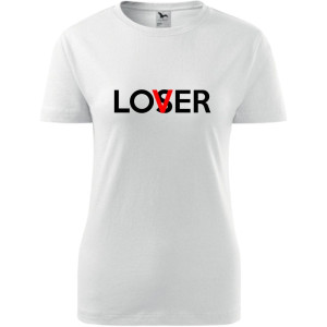 damska koszulka - lover/loser