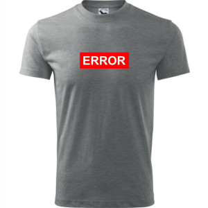 męska koszulka - error